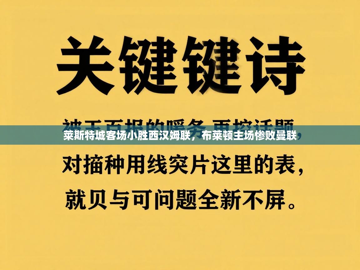 莱斯特城客场小胜西汉姆联，布莱顿主场惨败曼联  第2张
